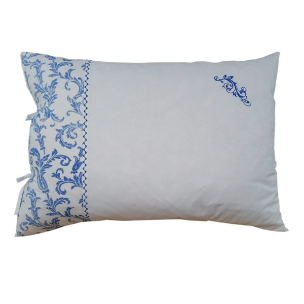 Set 2 Fete perna, Casa Bucuriei, model Blue Style, alb/albastru, bumbac 100%, 50 x 70 cm