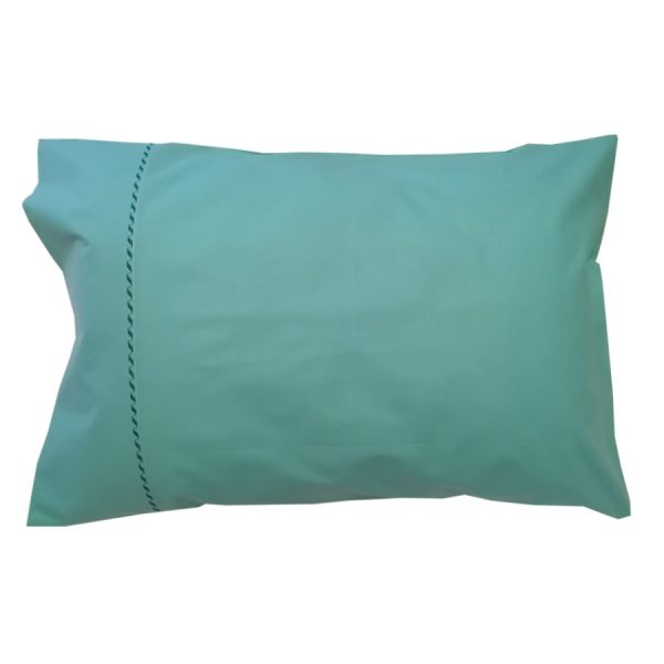 Set 2 x Fata de perna 50 cm x 60 cm, Casa Bucuriei, model Simple Lines, vernil, Bumbac 100%