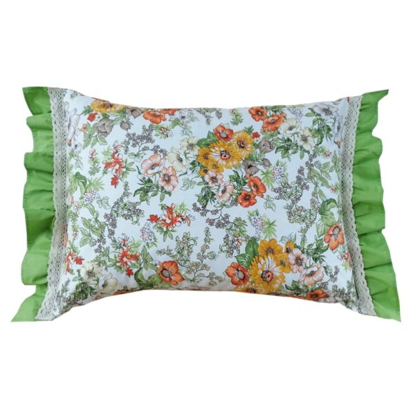 Set 2 Fete perna 50 x 60 cm, Casa Bucuriei, model Gina, multicolor, bumbac ranforce 100%, doua fete