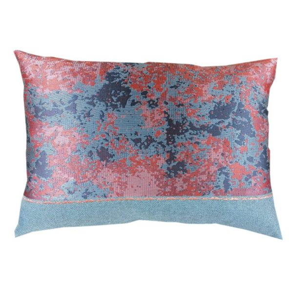 Perna decorativa Casa Bucuriei, model Elegance, gri/orange, 37 x 53 cm