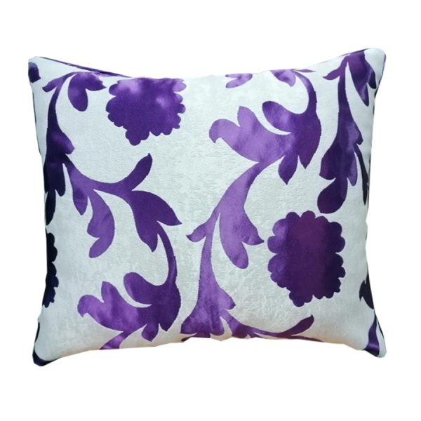 Perna decorativa, Casa Bucuriei, model Clasic, bej/mov, 40 x 50 cm