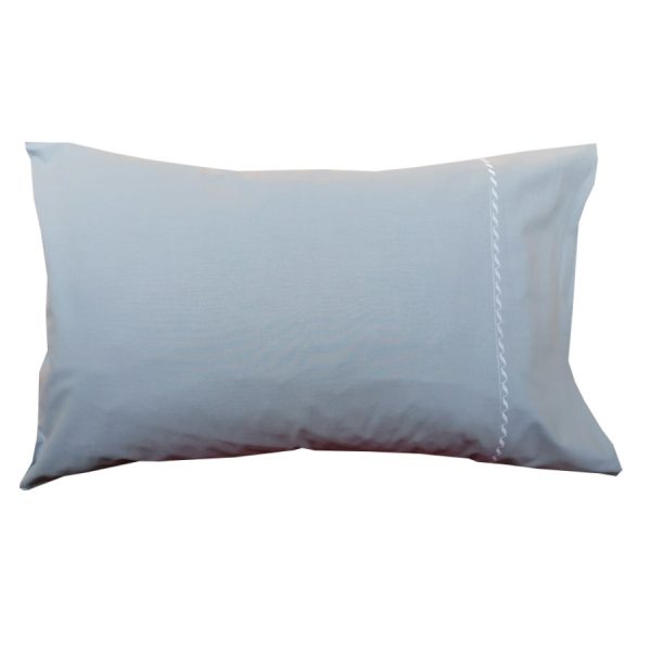 Set 2 x Fata de perna 50 cm x 90 cm, Casa Bucuriei, model Simple Lines, gri cenusiu inchis, Bumbac 100%