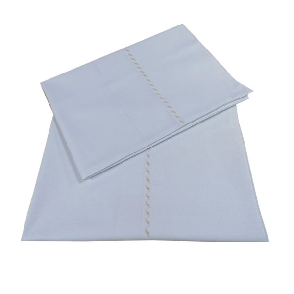 Set 2 x Fata de perna 40 cm x 60 cm, Casa Bucuriei, model Simple Lines, crem, Bumbac 100%