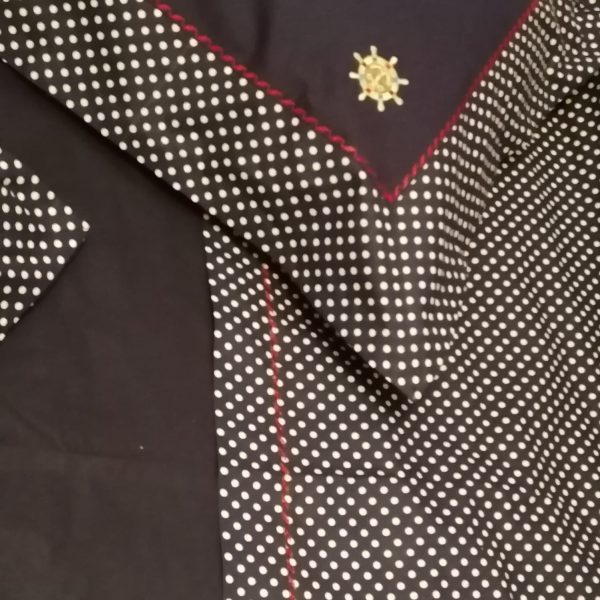 Set 2 Fete perna 50 x 70 cm, Casa Bucuriei, model Navy, bleumarin, bumbac ranforce 100%