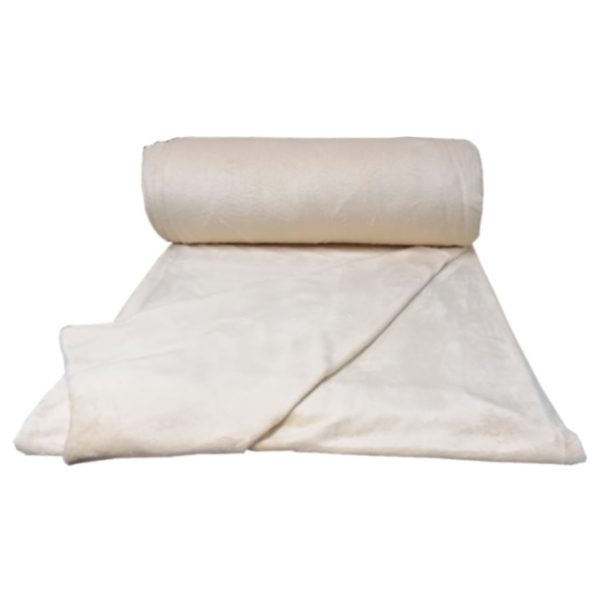 Pled wellsoft, flanel fleece, ivoare 150/120cm