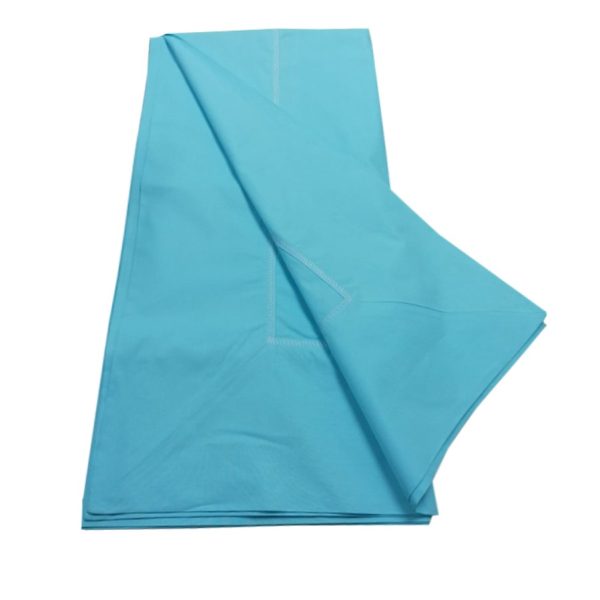 Cearsaf de pat o persoana , cusatura decorativa, bleu, bumbac 100%, 240/180