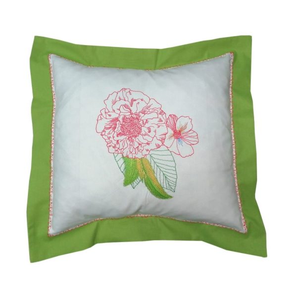 Set 2 Fete de perna Casa Bucuriei, model Summer Bouquet, multicolor, bumbac 100%, 45 x 45 cm