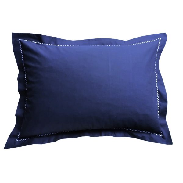 Set 2 Fete de perna, Casa Bucuriei, model Elegance, bleumarin, 80 cm x 80 cm, bordura brodata