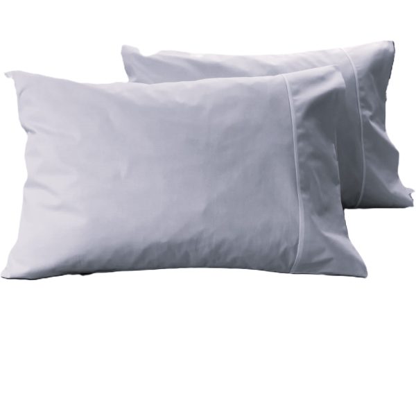 Set 2 x Fata de perna cu paspoal, 50 cm x 90 cm, Casa Bucuriei, gri cenusiu, Bumbac 100%, doua fete