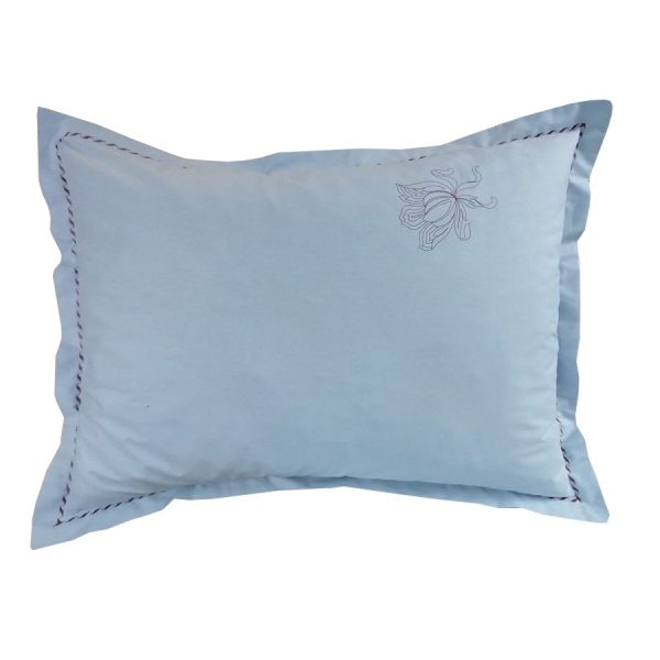 Set 2 Fete perna 50 x 60 cm, Casa Bucuriei, model Clasic Iris, gri/maro, bumbac ranforce 100%, brodate