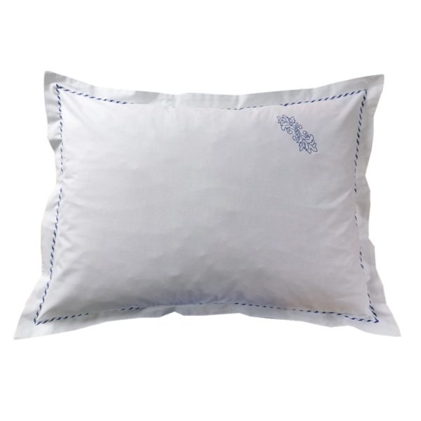 Set 2 Fete perna 40 x 60 cm, Casa Bucuriei, model Elegance, alb, bumbac ranforce 100%, brodate