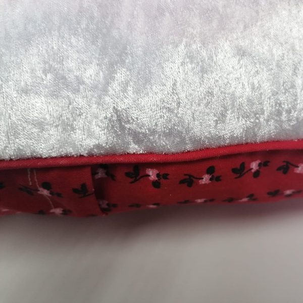 Perna decorativa, Casa Bucuriei, model Snowlady, multicolor, bumbac/catifea, 45 cm x 50 cm