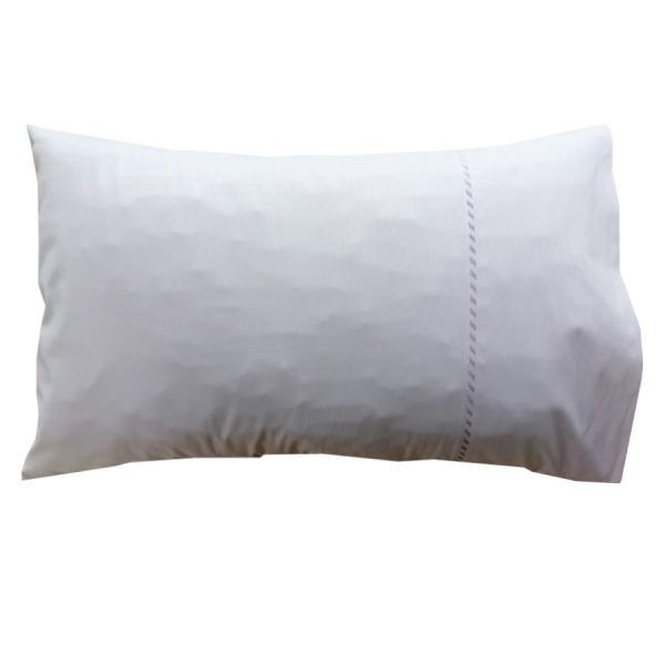 Set 2 x Fata de perna 50 cm x 60 cm, Casa Bucuriei, model Simple Lines, lila, Bumbac 100%, doua fete